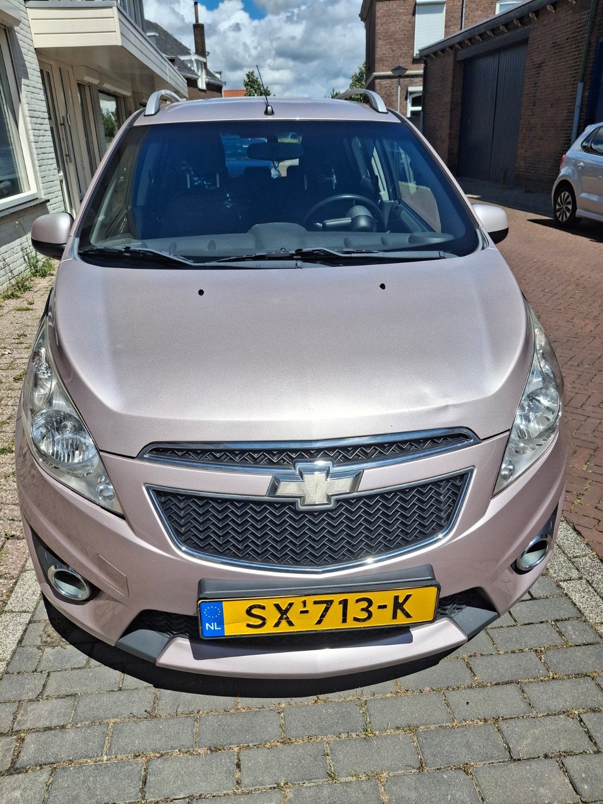 Chevrolet Spark 1.2 2012 Techno Pink, Auto's, Chevrolet, Particulier, Spark, Airconditioning, Centrale vergrendeling, Dakrails