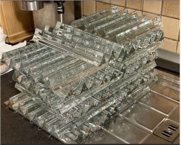 vintage Murano Venini glasstaven reserve ersatz stukprijs, Ophalen, Zo goed als nieuw, Glas, Murano