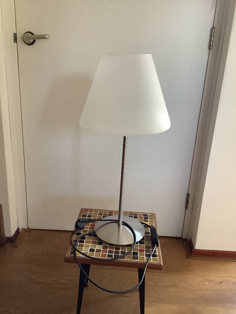 Tafellamp Harco Loor design, Huis en Inrichting, Ophalen, Vintage, Met kap, Zo goed als nieuw