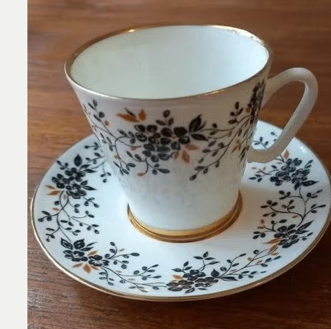 Espressokop en schotel van Lomonosov zgan, Ophalen of Verzenden, Zo goed als nieuw, Overige stijlen, Kop(pen) en/of Schotel(s)