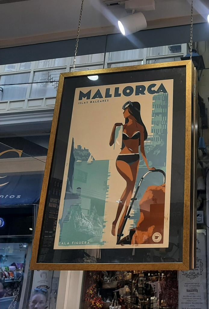 Vintage Mallorca Poster - Cala Figuera - 50x70.5 cm, Ophalen