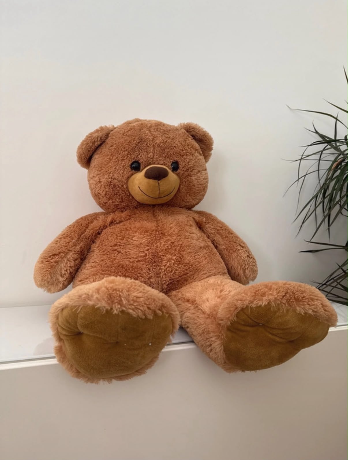 Grote bruine teddybeer knuffel 100 cm, Ophalen, Beer, Zo goed als nieuw, Bruin