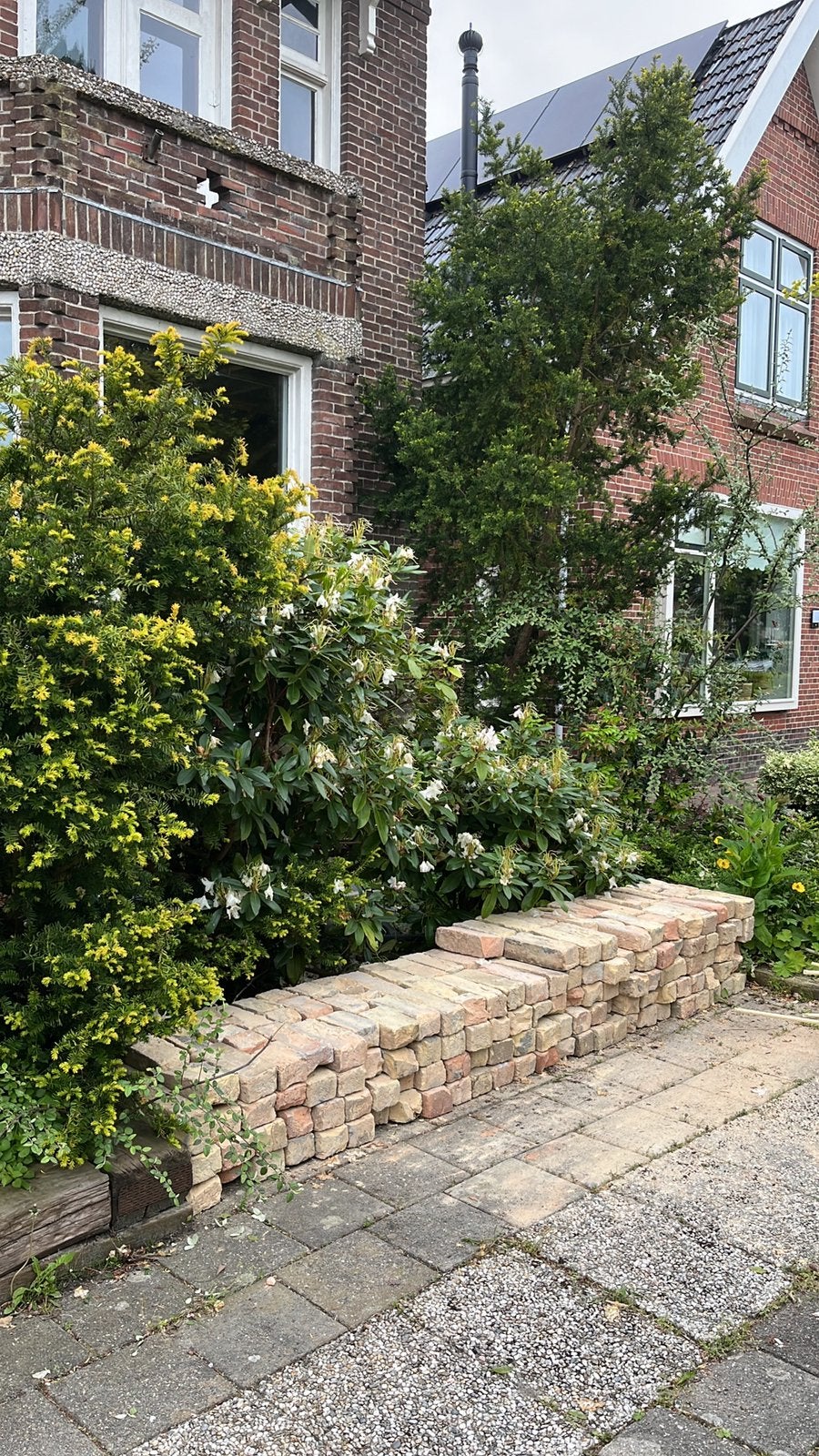 Authentieke bakstenen geel gevel/tuin, Ophalen, Overige materialen, Gebruikt, Overige typen