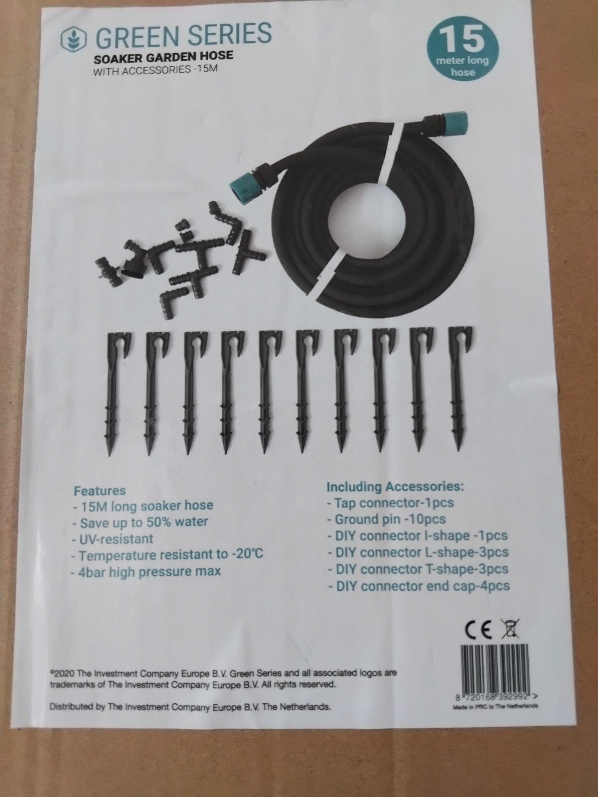 Green Series Druppelslang Set - 15M UV-bestendig, Tuin en Terras, Tuinslangen, Ophalen of Verzenden, Nieuw, Tuinslang