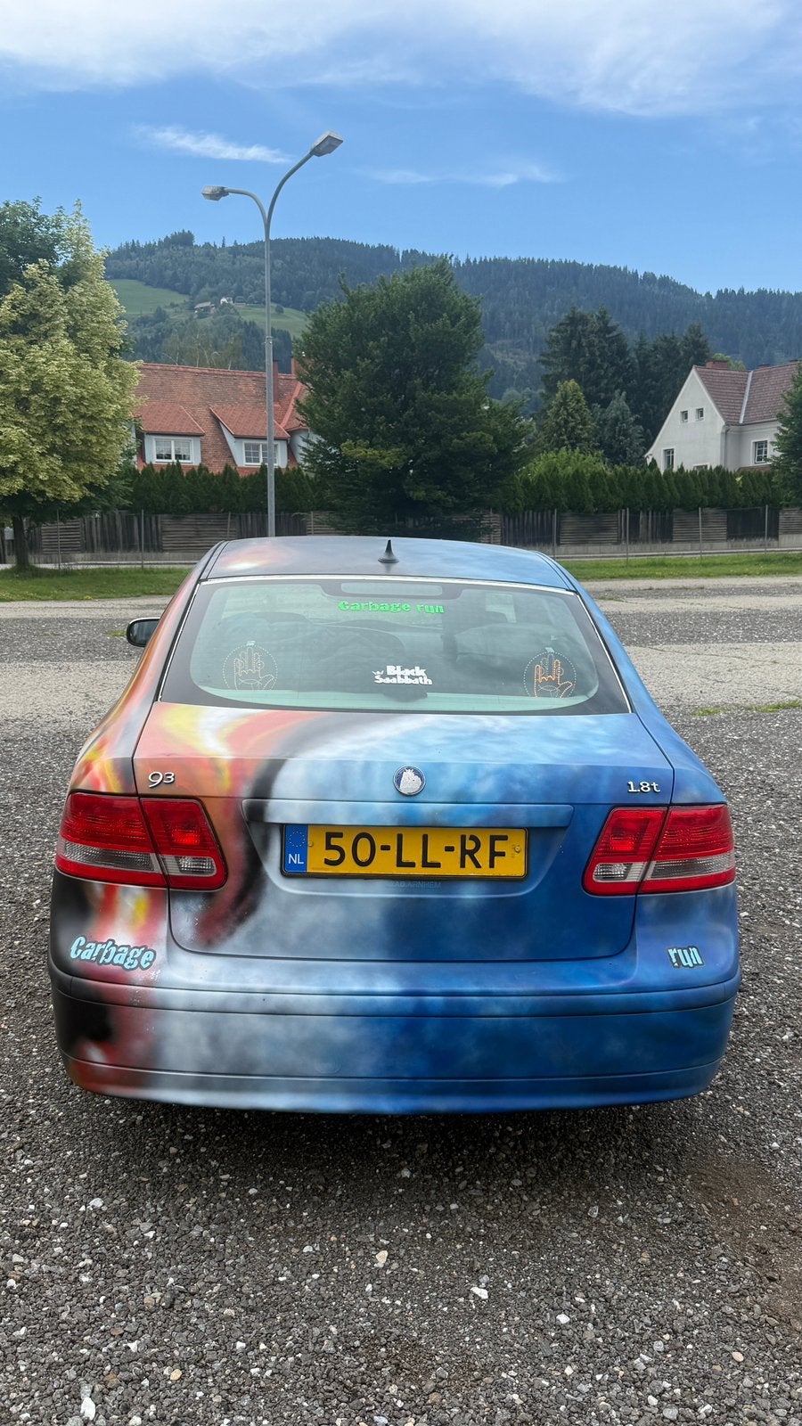Saab 9-3 1.8 T Sport Sedan 2003 Blauw, Auto's, Saab, 1998 cc, 4 cilinders, Blauw, Origineel Nederlands