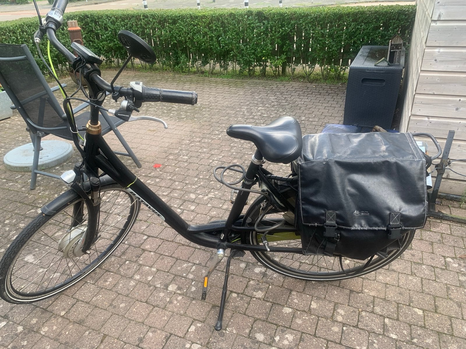 Batavus Monaco E-go E-bike met fietstassen en lader, Ophalen, Gebruikt, Batavus, 51 tot 55 cm