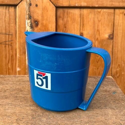 Waterkan Pastis 51 blauw plastic origineel Frankrijk, Ophalen of Verzenden