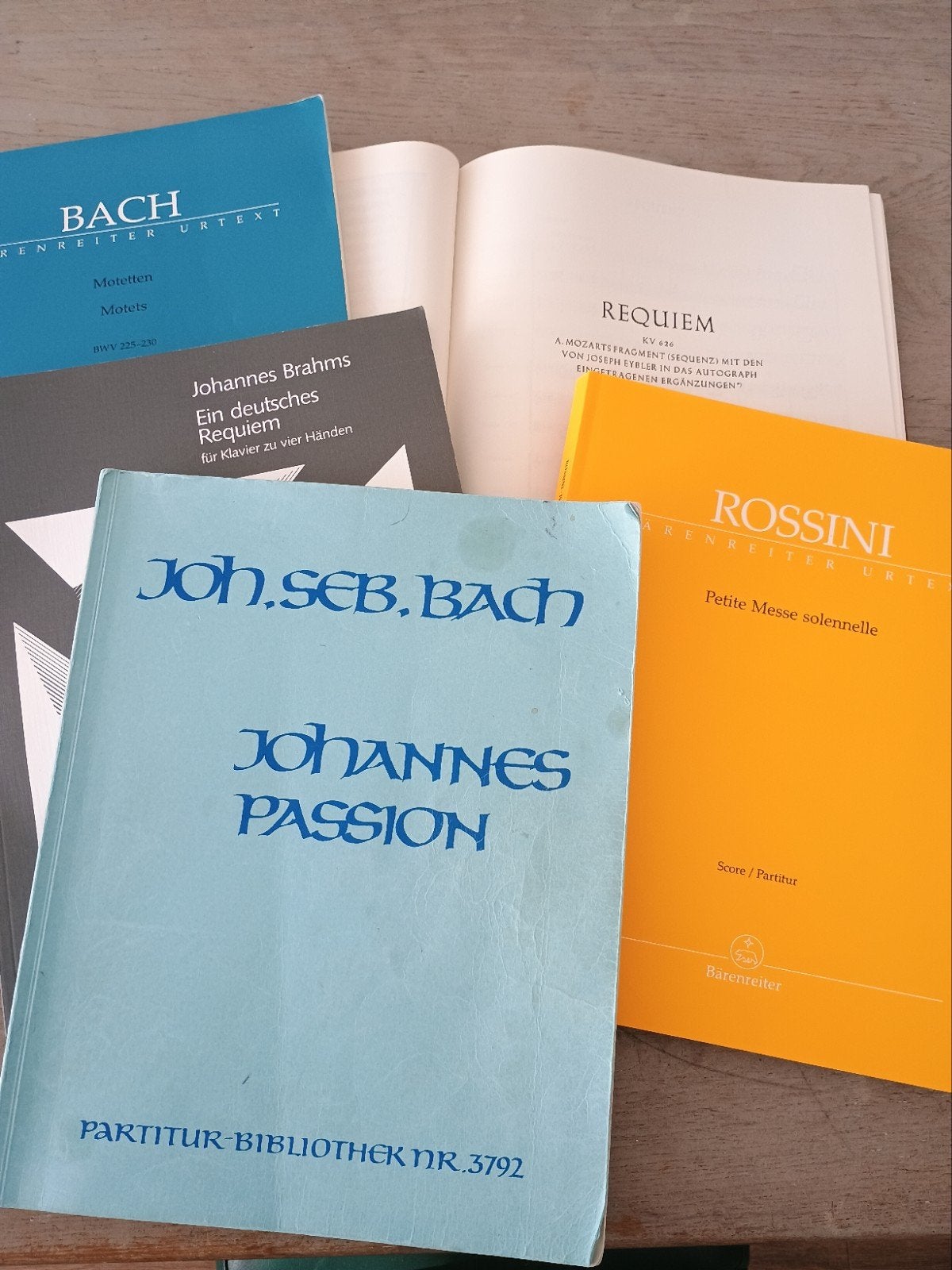 Diverse bladmuziek: Bach, Mozart, Rossini, Mendelssohn, Ophalen of Verzenden, Gebruikt, Artiest of Componist, Klassiek