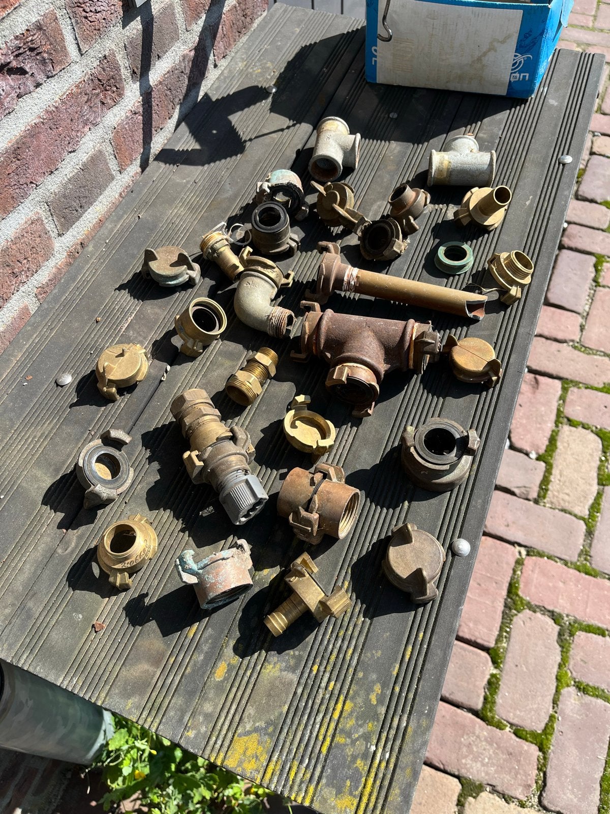 Partij messing fittingen / Geka koppelingen 3/4" Beregening, Gebruikt, Minder dan 20 mm, Overige typen, Ophalen of Verzenden