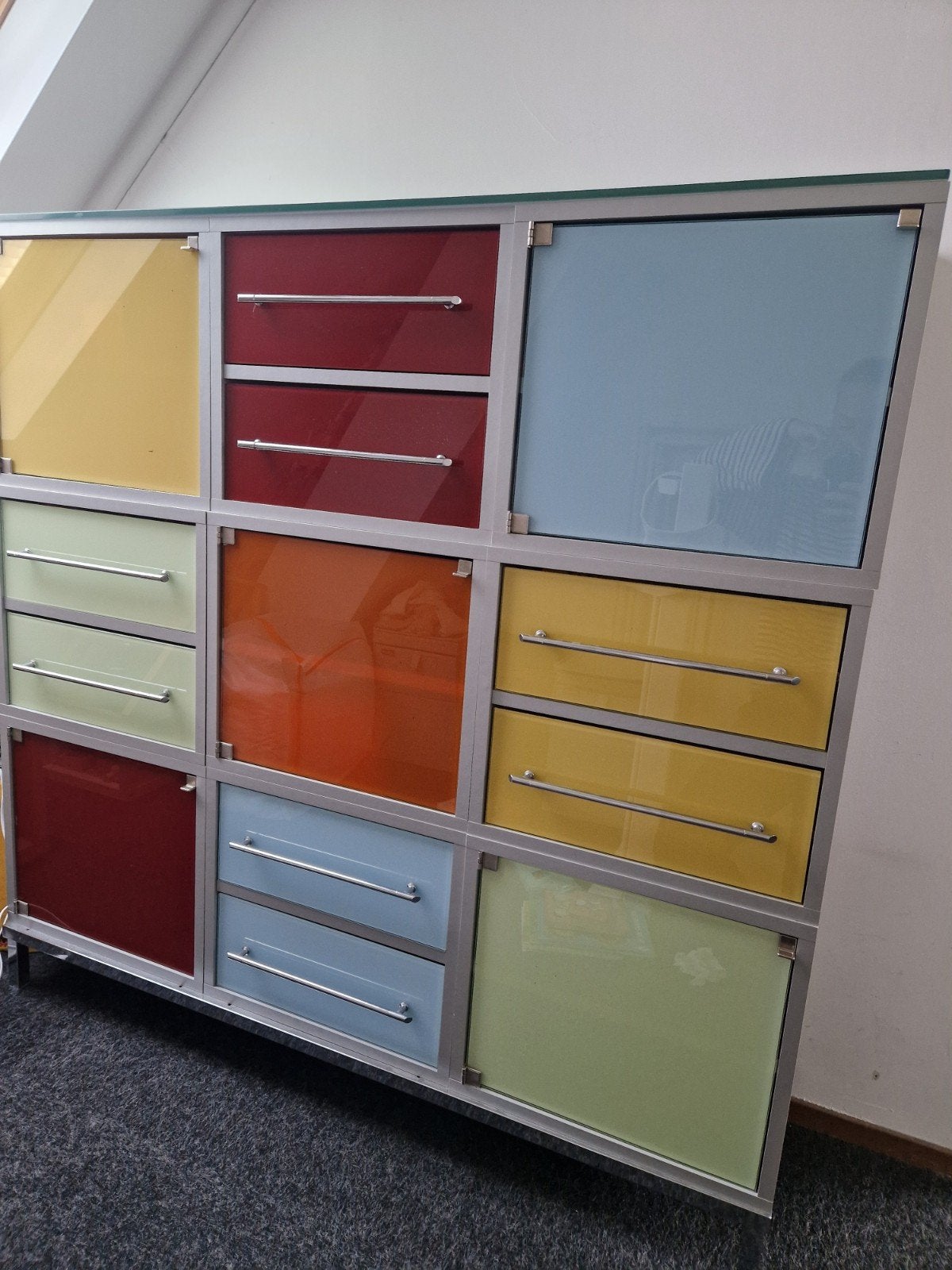 kleurrijk modulair opbergmeubel, Ophalen, 25 tot 50 cm, Minder dan 150 cm, Minder dan 100 cm