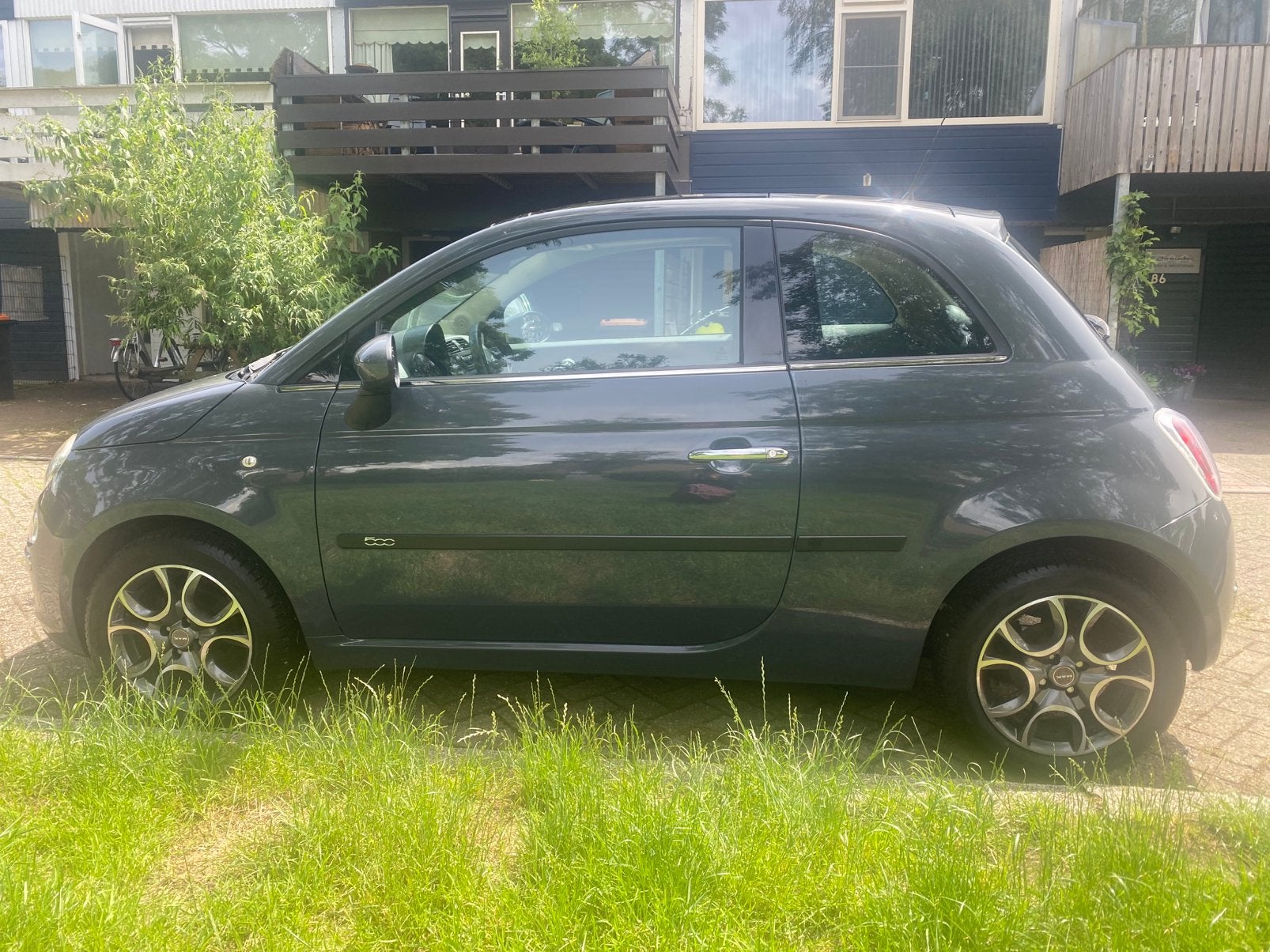 Fiat 500 1.2 AUT 2010 Grijs zeer lage kilometerstand NAP, 1242 cc, 4 cilinders, Grijs, Particulier