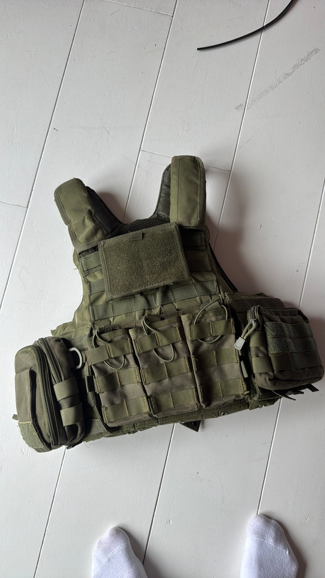 Militair Tactisch Vest/Plate Carrier Groen, Verzamelen, Verzenden, Landmacht, Nederland, Kleding of Schoenen