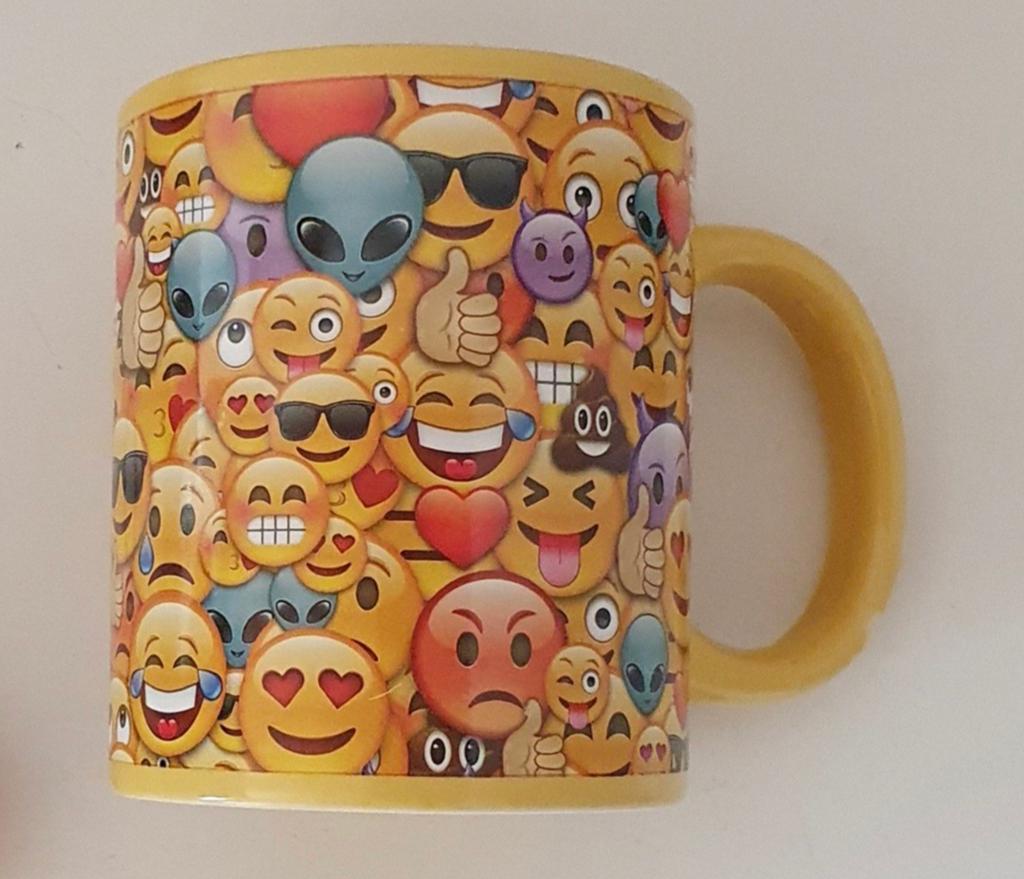 Emoji beker, Ophalen of Verzenden, Zo goed als nieuw, Aardewerk