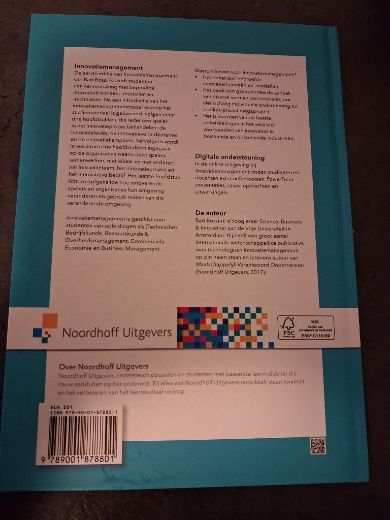 Innovatiemanagement 1e druk, Verzenden, Nieuw, HBO, Noordhoff Uitgevers
