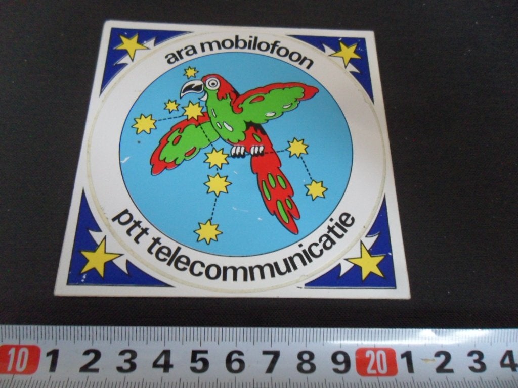 sticker ara mobiliofoon  PTT Telecommunicatie, Verzamelen, Ophalen of Verzenden, Zo goed als nieuw