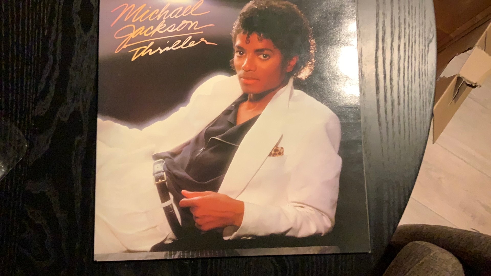 Michael Jackson lp Thriller, Verzenden, Gebruikt