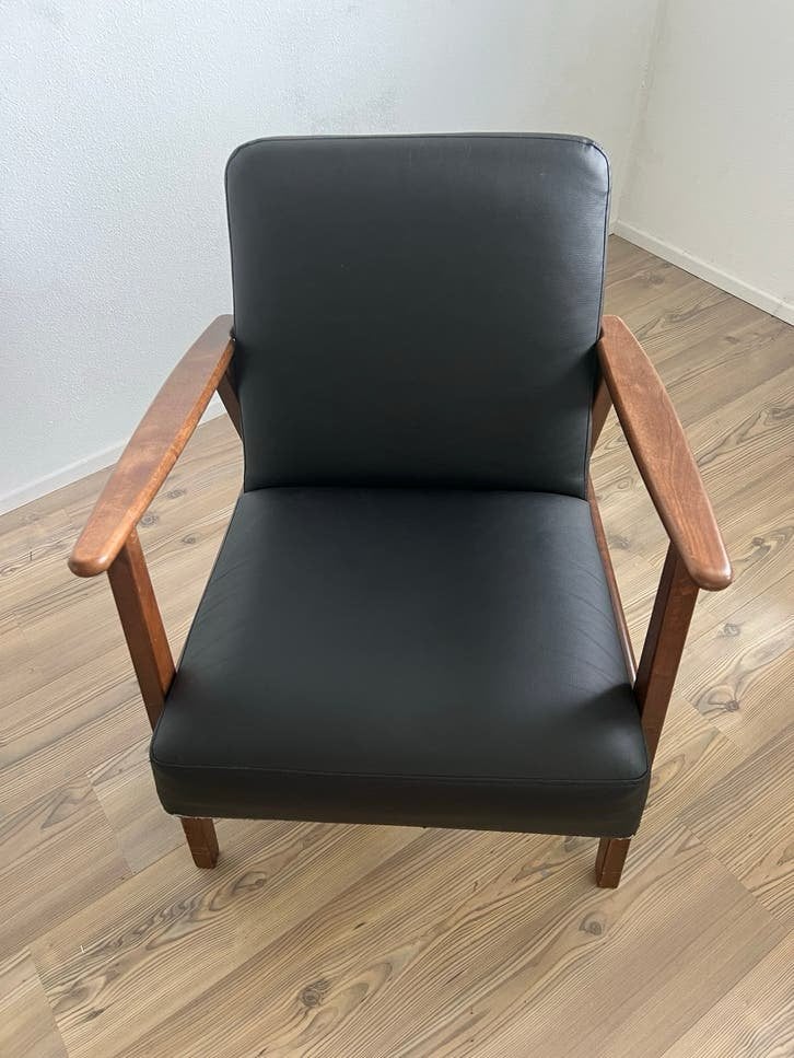 IKEA EKENÄSET fauteuil , Scandinavisch design, Ophalen, Gebruikt, Zwart, Eén