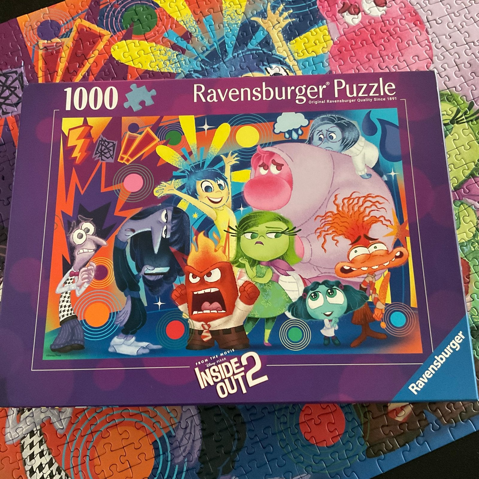Disney puzzel Inside out 2 1000 stukjes, Ophalen of Verzenden, 500 t/m 1500 stukjes, Zo goed als nieuw, Legpuzzel