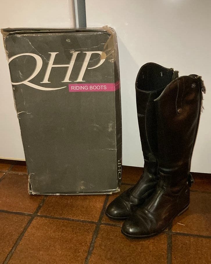 QHP 36 N Paardrijlaarzen 100% leer, Dieren en Toebehoren, Dressuur, Ritssluiting, Ophalen of Verzenden, Zo goed als nieuw