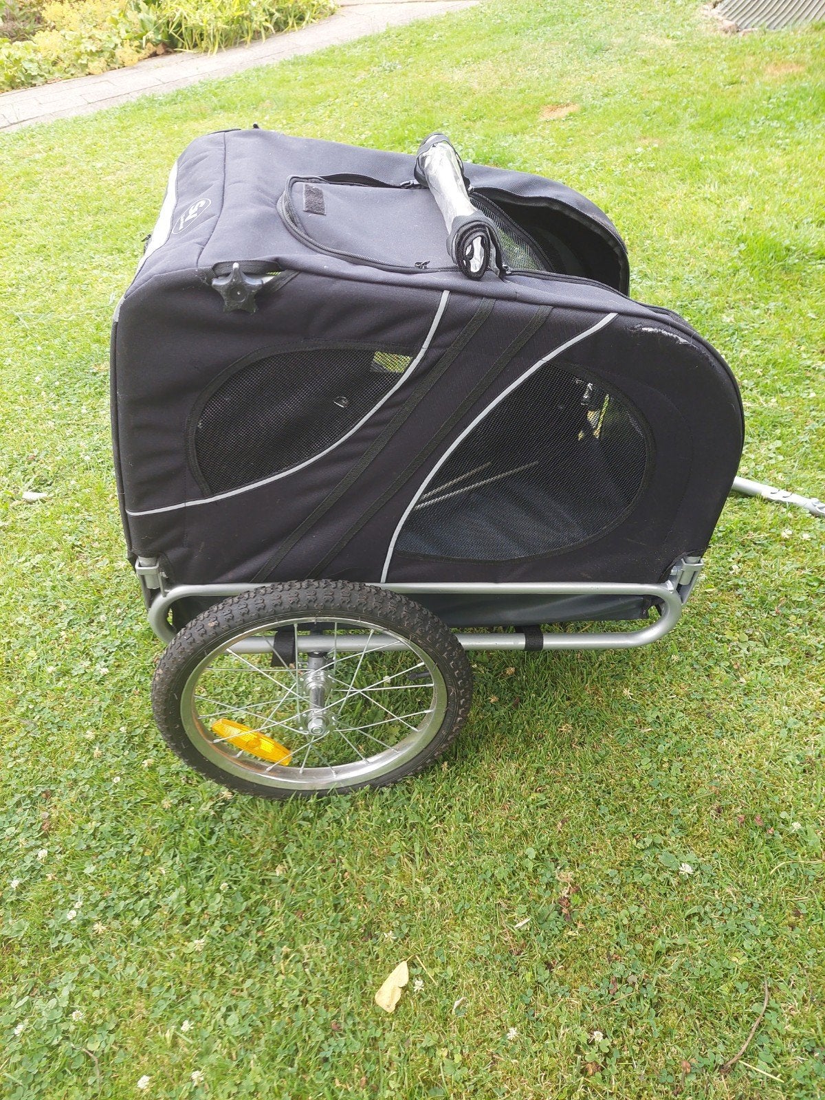 Hondenfietskar  - Zwart/antraciet, Ophalen, Gebruikt, Hondenkar, 20 tot 40 kg
