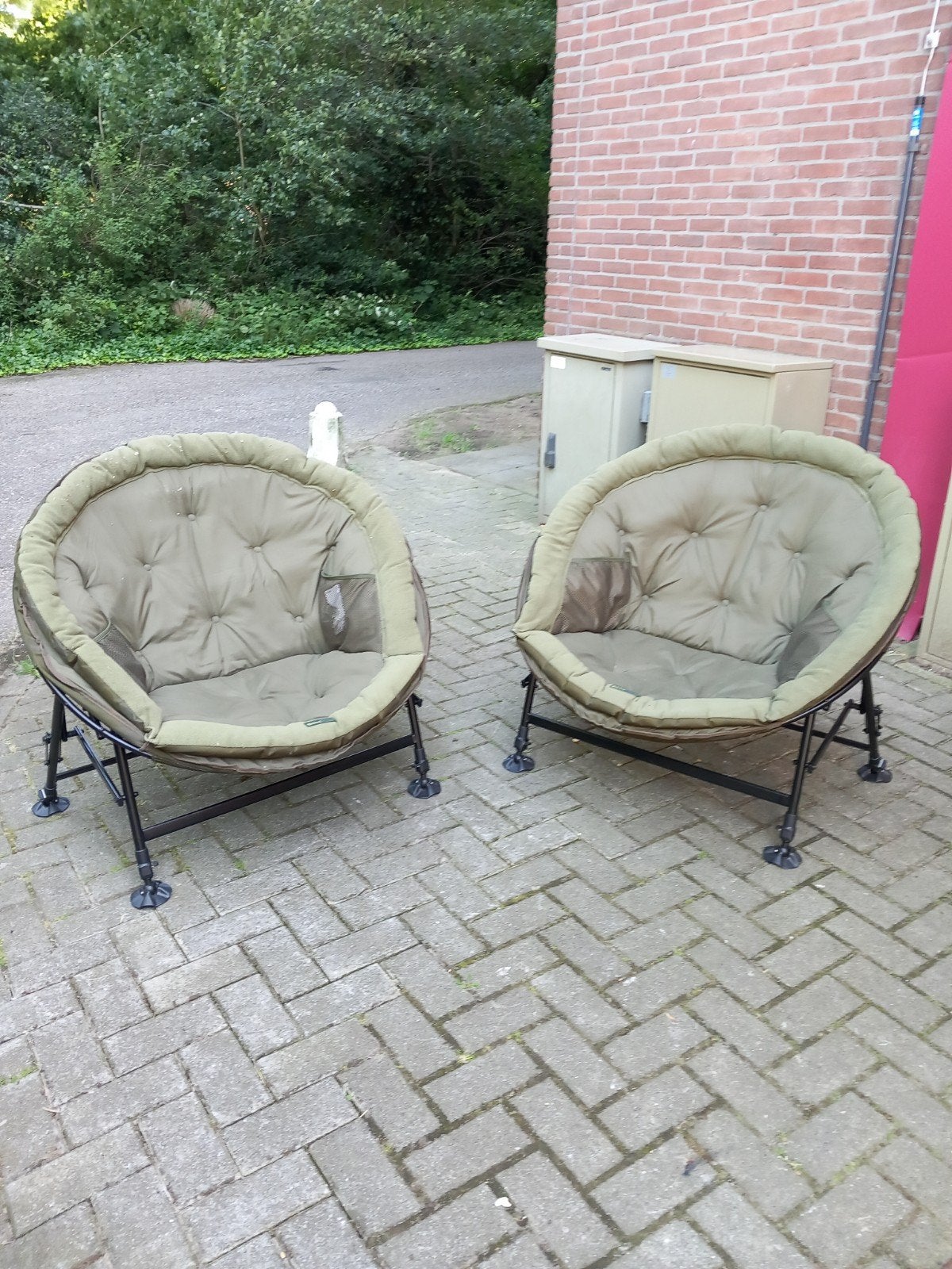 2x sonik sunchair zgan karperstoel, Watersport en Boten, Ophalen, Zo goed als nieuw, Overige typen