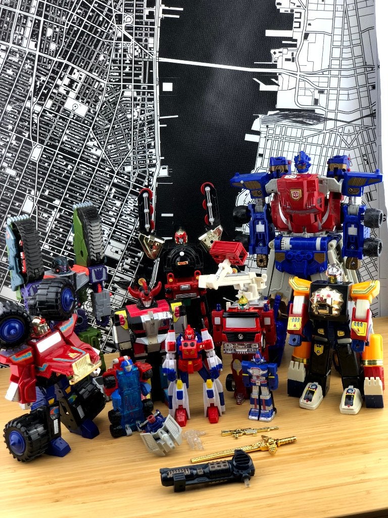 Optimus Prime Lot Retro Robots Diverse Robots Transformers, Verzamelen, Overige generaties, Ophalen of Verzenden, Gebruikt, Autobots