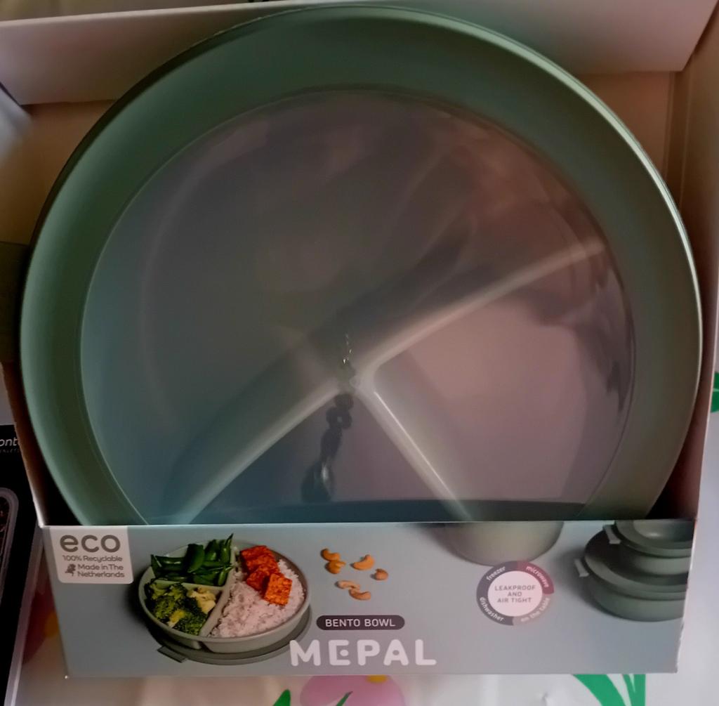 Mepal Bento Bowl - Nieuw met 3 Vakken en Kookboekje, Ophalen, Kunststof, Nieuw, Overige merken