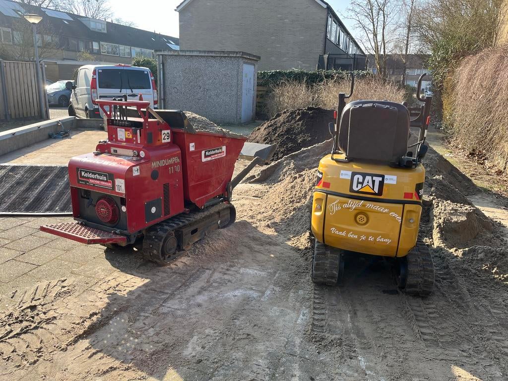 Graafmachine rupsdumper, Zakelijke goederen, Ophalen of Verzenden, Graafmachine
