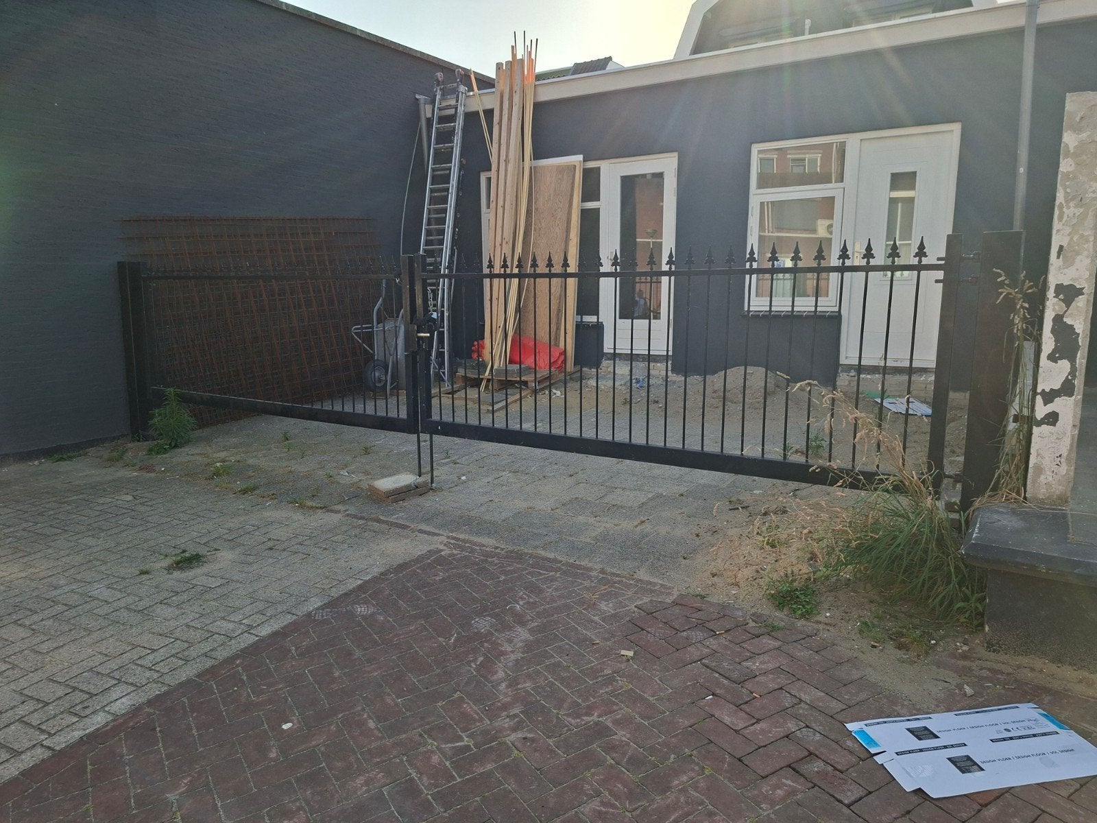 Tuinhek metaal, Ophalen, Zo goed als nieuw, IJzer, Tuinhek