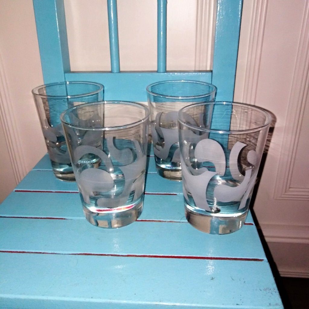 Baileys glazen helder frozen 4 stuks, Ophalen, Glas of Glazen, Overige stijlen, Glas