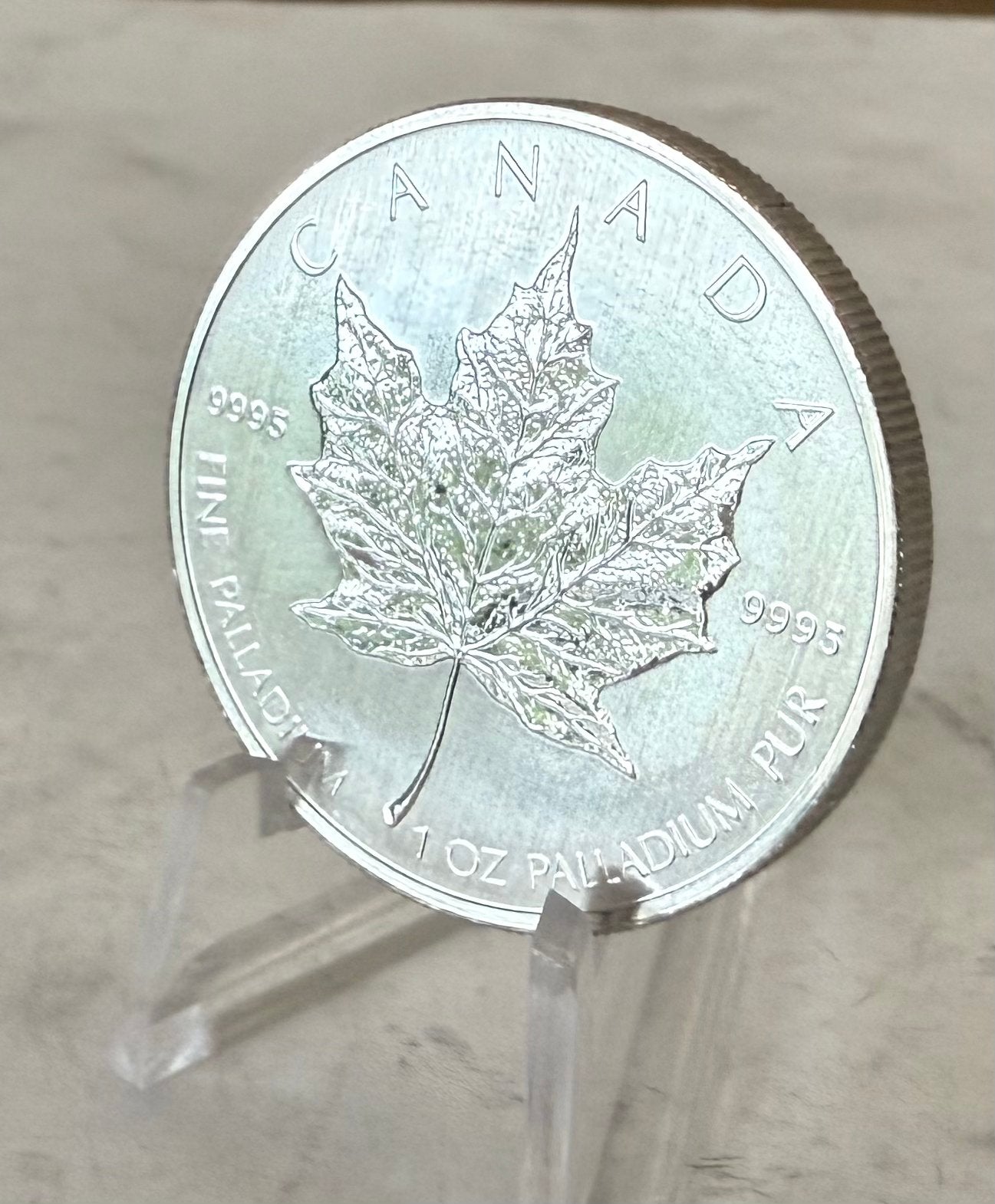 1oz Palladium 2009 Royal Canadian Mint / 999,5, Postzegels en Munten, Ophalen of Verzenden, Zilver