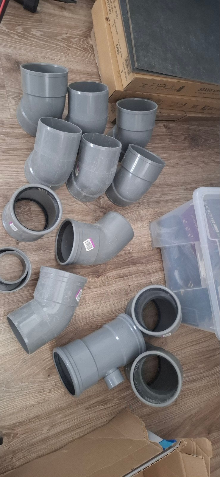 Nieuwe PVC afvoerbuizen en bochten 110mm en 75mm, Ophalen, Bochten, Pvc, 2 tot 4 meter