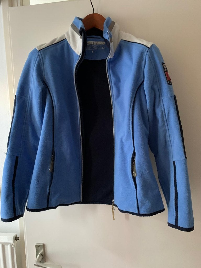 Fleece jas/vest mt S, Ophalen, Blauw, Zo goed als nieuw, Maat 36 (S)