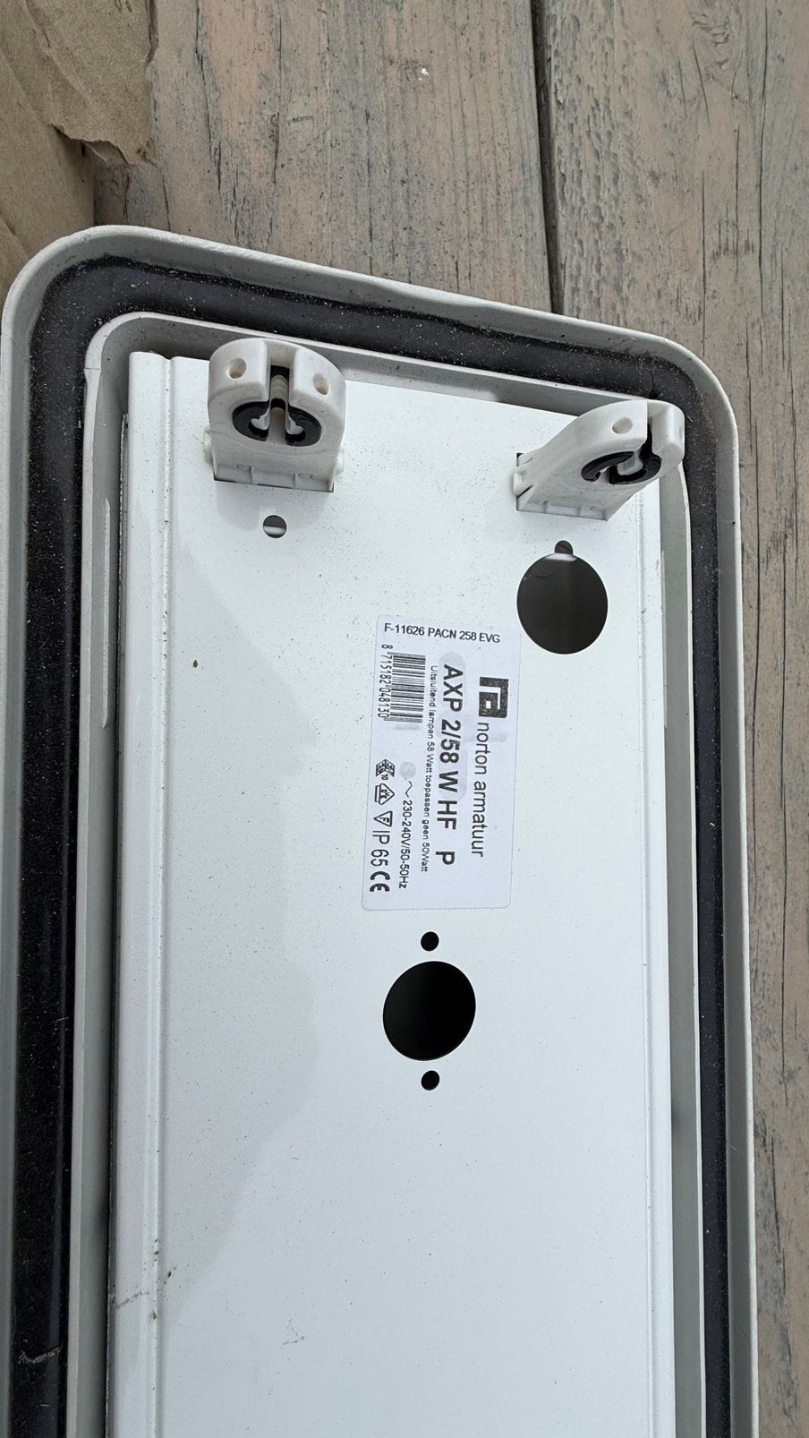 Dubbele TL balk Norton armatuur AXP 2/58W HF P, Overige merken, Kunststof, G13 (TL), Industrieel