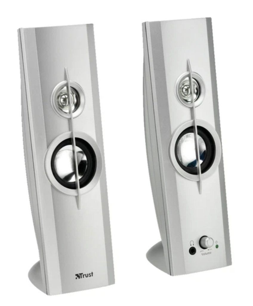 Retro Trust Speakerset, Computers en Software, Pc speakers, Ophalen of Verzenden, Gebruikt, Audiokanaal 2, TRUST