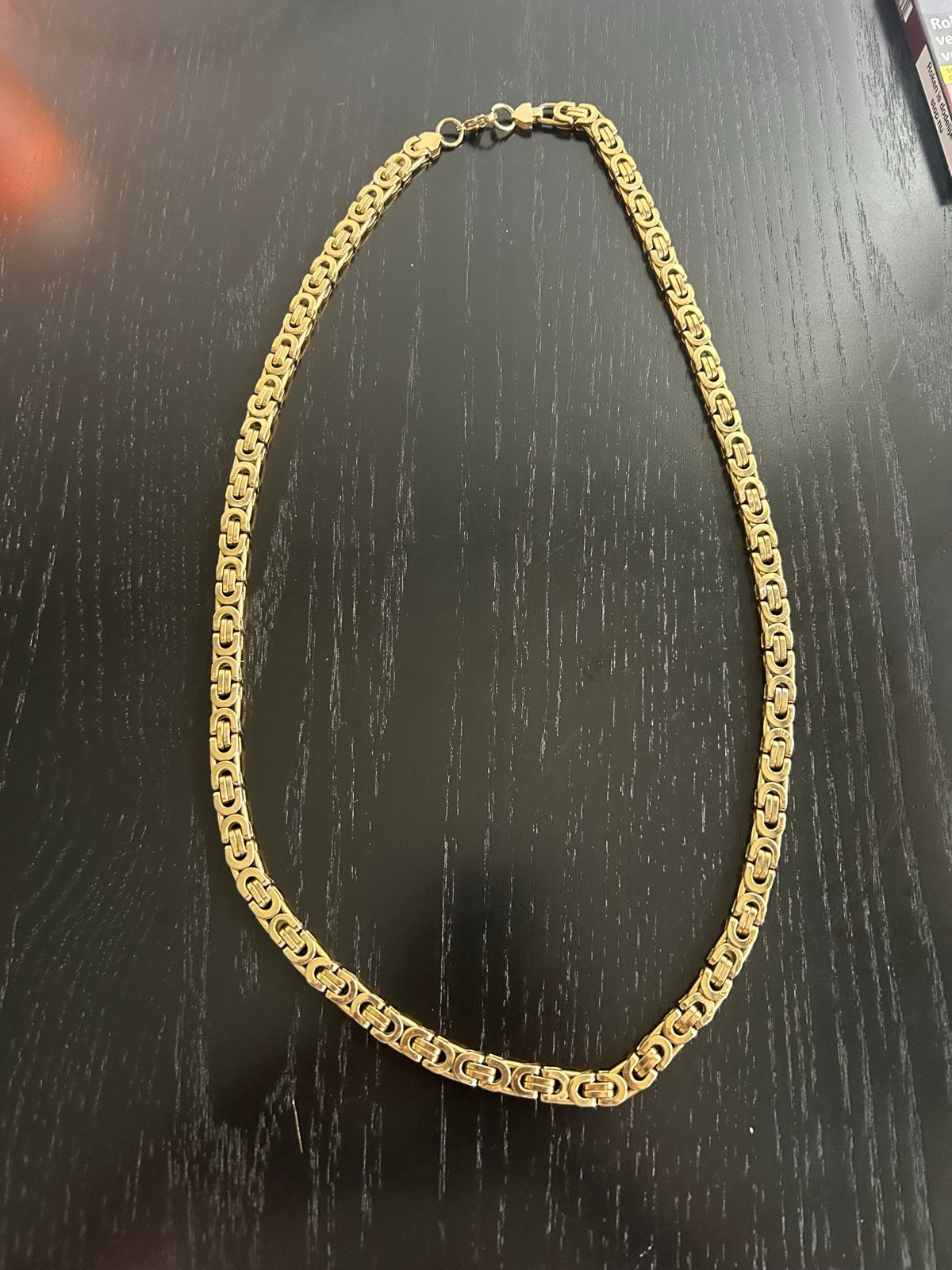 Gouden Koningsketting 113G, Sieraden, Tassen en Uiterlijk, Ophalen of Verzenden, Zo goed als nieuw, Goud