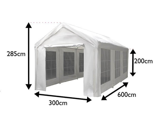 Huur partytent, partytent huren, huur tent 3x6, Ophalen of Verzenden, Zo goed als nieuw, 5 tot 8 meter