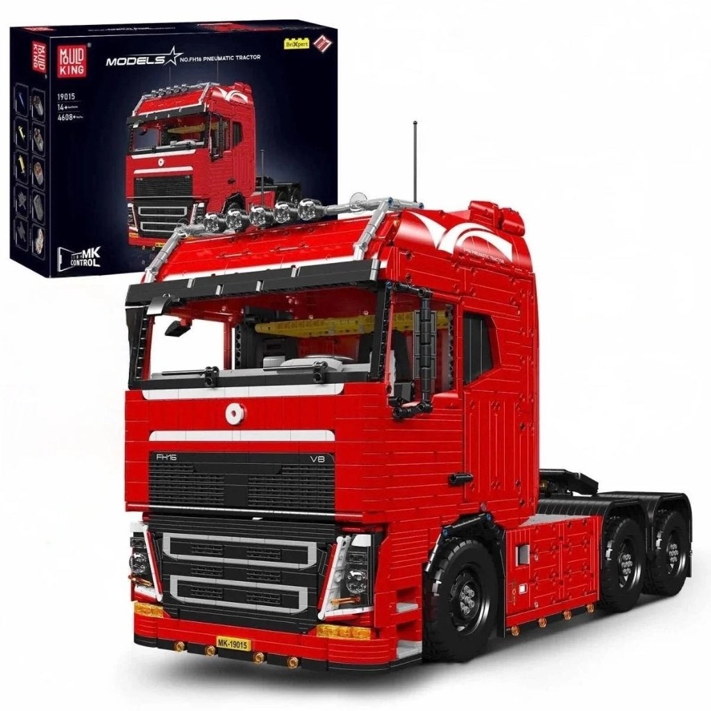 Mould King Volvo FH16 met dieplader, Overige merken, Groter dan 1:32, Nieuw, Ophalen of Verzenden