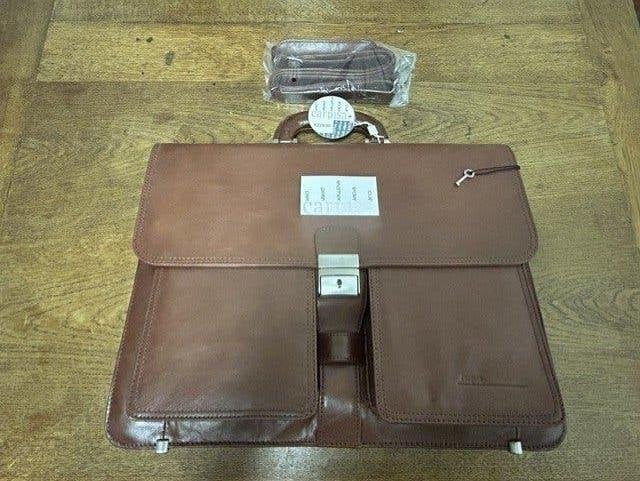 Nieuwe unieke Carpisa laptoptas/aktetas/werktas, Ophalen of Verzenden, Nieuw, Bruin, Overige typen