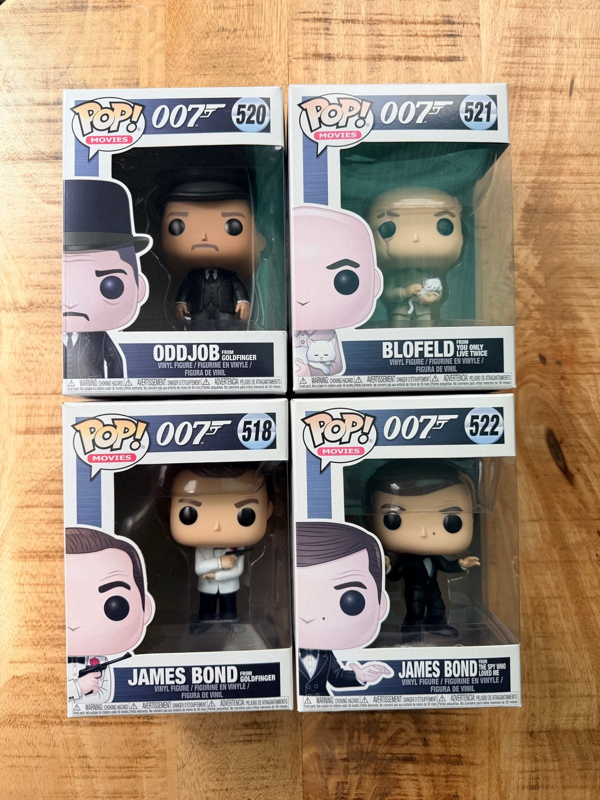 Funko Pop! James Bond Collectie (8 stuks), Ophalen of Verzenden, Nieuw, Jongen of Meisje