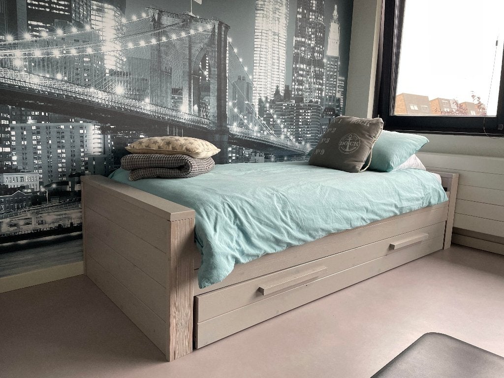 Jongens bed + (gratis) Kledingkast, Ophalen, Gebruikt, 180 cm of meer, 85 tot 100 cm