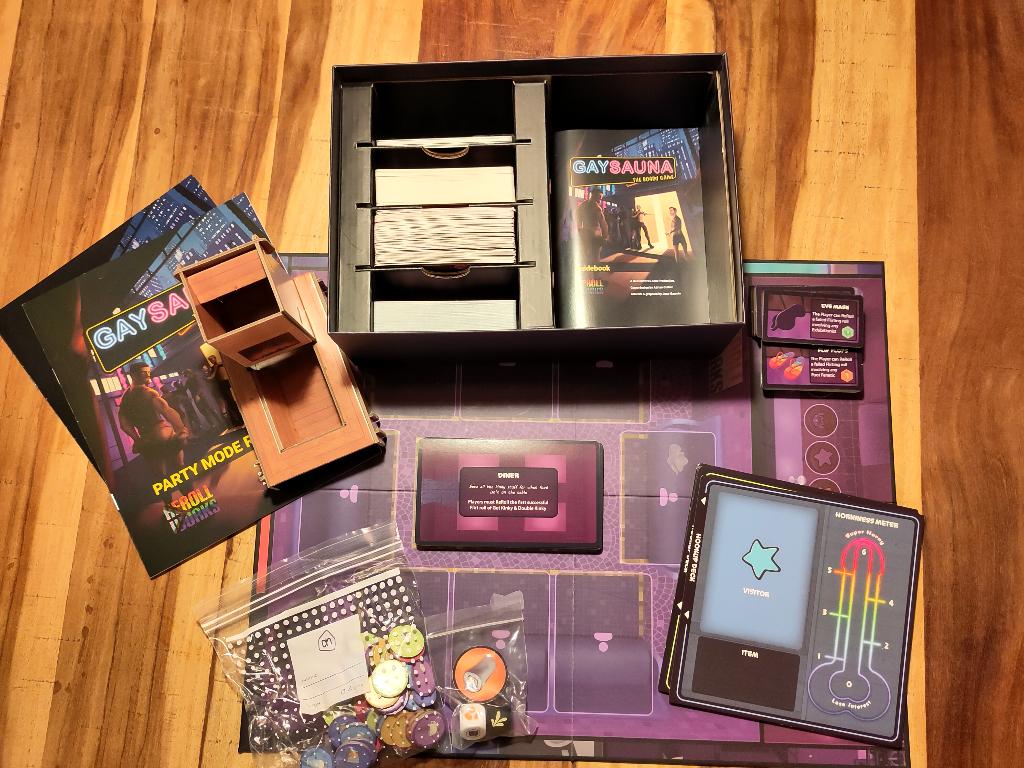 Gay Sauna - The Board Game, Vijf spelers of meer, Ophalen of Verzenden, Zo goed als nieuw, Reroll Works