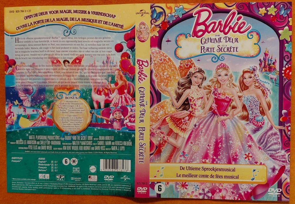 Barbie en de geheime deur ,De ultieme sprookjesmusical, Ophalen of Verzenden, Zo goed als nieuw