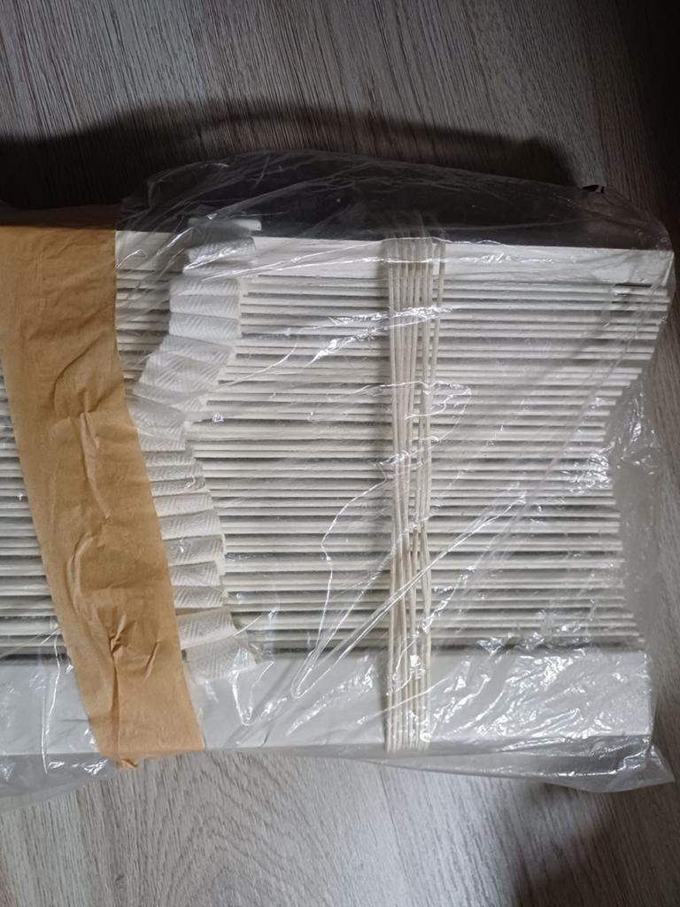 Houten Jaloezie 50mm Wit VT wonen, 100 tot 150 cm, Wit, Ophalen of Verzenden, Zo goed als nieuw