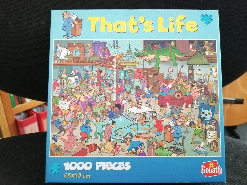 Goliath That's Life Puzzle De Veiling, Hobby en Vrije tijd, Ophalen of Verzenden, 500 t/m 1500 stukjes, Zo goed als nieuw, Legpuzzel