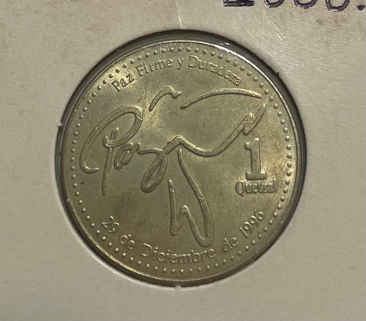 1 quetzal Guatemala 2000, Ophalen of Verzenden, Noord-Amerika
