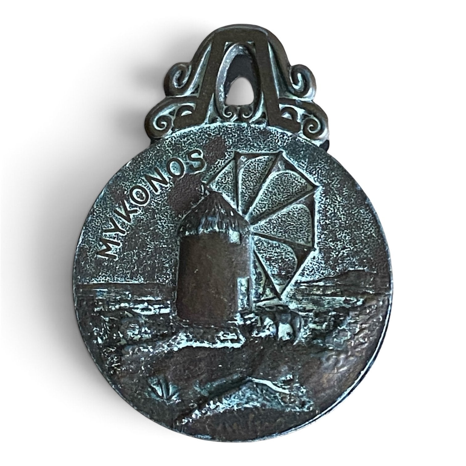 Mykonos paperclip souvenir - Griekenland vintage, Verzamelen, Ophalen of Verzenden, Gebruikt