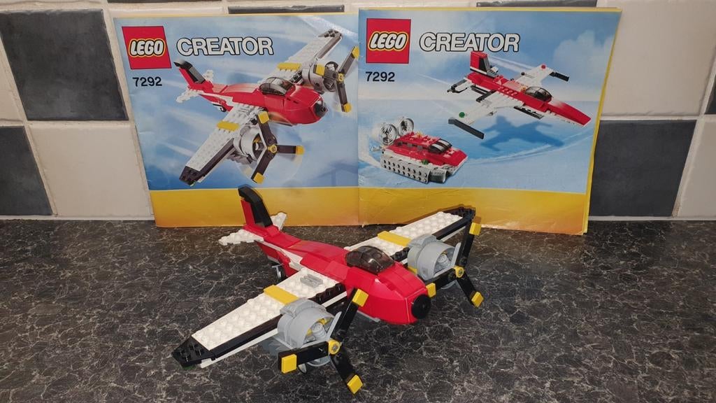 Lego Creator 7292 stoer vliegtuig 3 in 1 set compleet., Ophalen of Verzenden, Zo goed als nieuw, Compleet, Lego