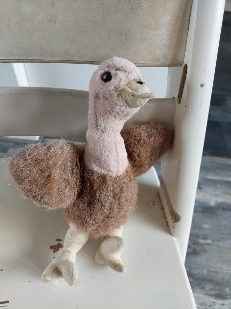 Knuffel struisvogel erg oude knuffel, Ophalen of Verzenden