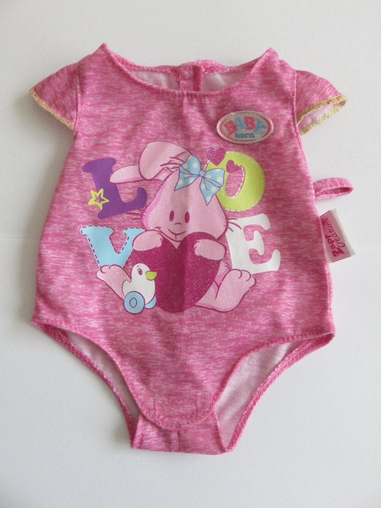ZAPF BABY BORN ZWEMPAKJE/ BADPAKJE ZGAN, Ophalen of Verzenden, Zo goed als nieuw, Babypop